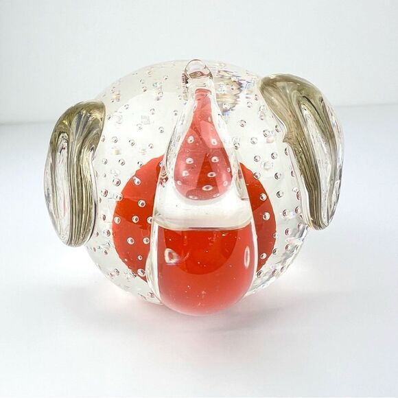 Clear Glass Elephant Paper Weight - Picture 2 of 8